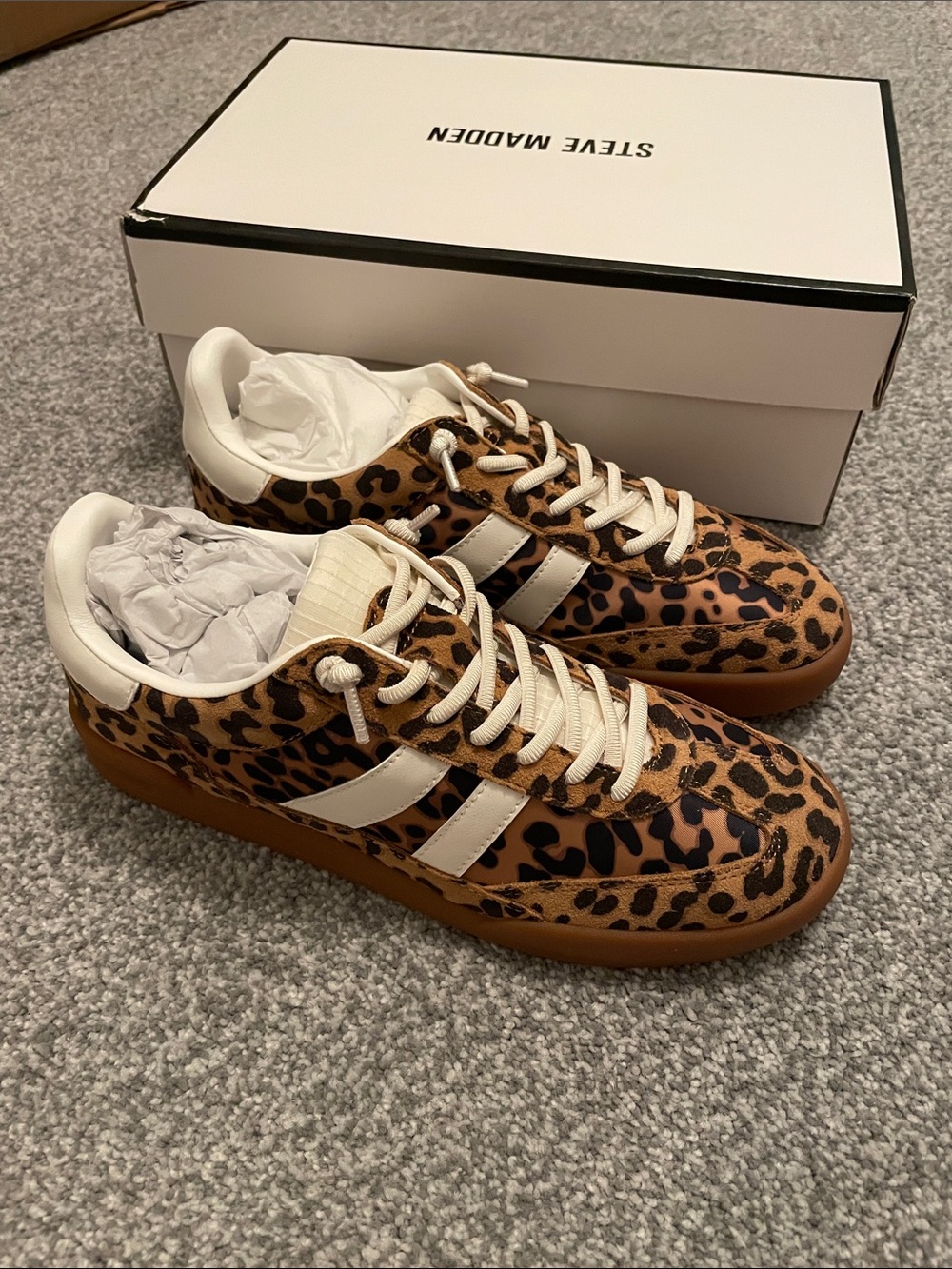 Steve Madden leopard Verdict Sneaker NIB